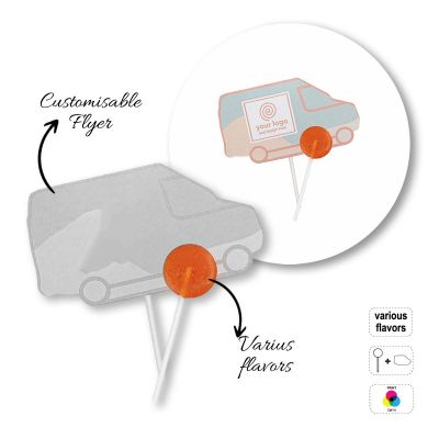 LOLLY HOLDER - lollipop with flyer 
