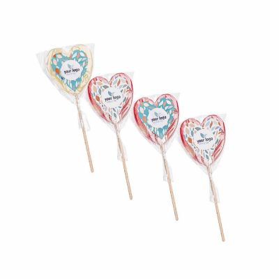 LOGO POP - heart-shaped lollipop