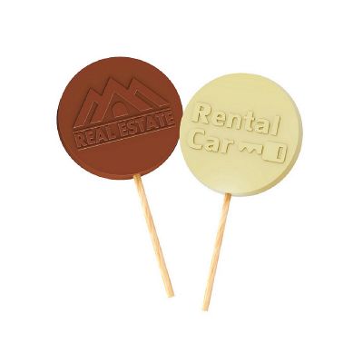 CHOCO POP - round chocolate lollipop