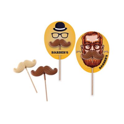 FUNNY POP - moustache-shaped lollipops