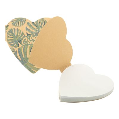 CREASTICK HEART ECO - custom sticky notepad