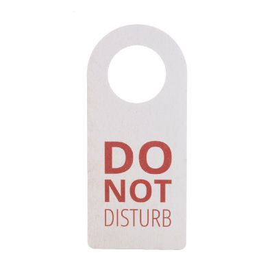 DISTURB WOOD - custom door hanger