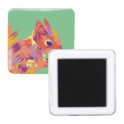 MAGBADGE SQUARE - pin button fridge magnet