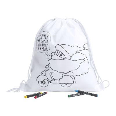 KERTRAN - colouring drawstring bag