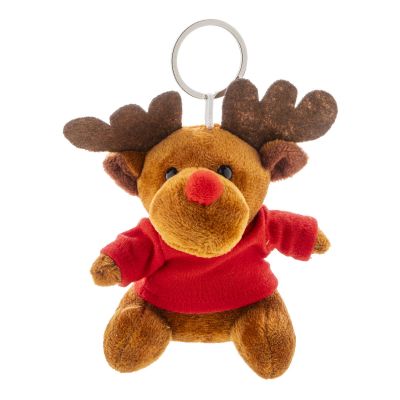 JULREN - plush Christmas reindeer keyring