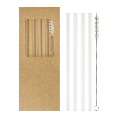 BOROSIP - glass straw set