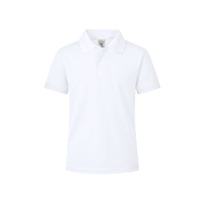 YPS180 - Kids White Polo Shirt 