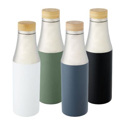 HULAN - 540 ml copper vacuum insulated stainless steel bottle with bamboo lid