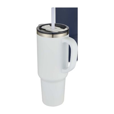 SYDNEY - 1200 ml double wall RCS certified copper vacuum insulated tumbler with straw
