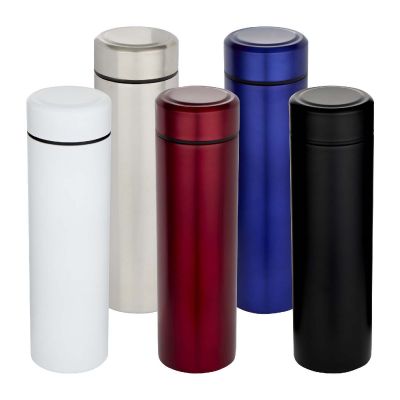 TAYLOR - 450 ml double wall stainless steel flask with tea strainer