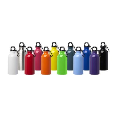 OREGON - 400 ml RCS certified single wall stainless steel water bottle with carabiner