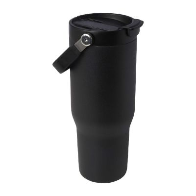 STEELCUP 900 -Bronx 900 ml RCS recycled stainless steel copper vacuum insulated tumbler with dual function lid