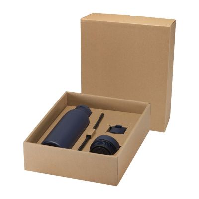 ILLUMINA -te 650 ml RCS recycled double wall stainless steel water bottle with 3-piece lid set
