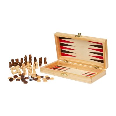 MUGO - 3-in-1 wooden game set