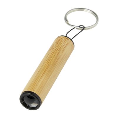 CANE - bamboo key ring with light