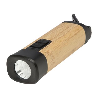 KUMA - bamboo/RCS recycled plastic torch with carabiner