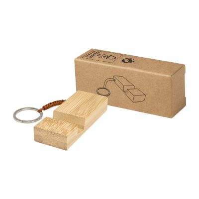 BOSONA - bamboo phone holder with keychain
