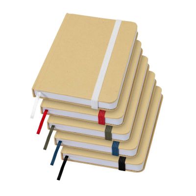 REED - A6 recycled hard cover notebook with plain pages