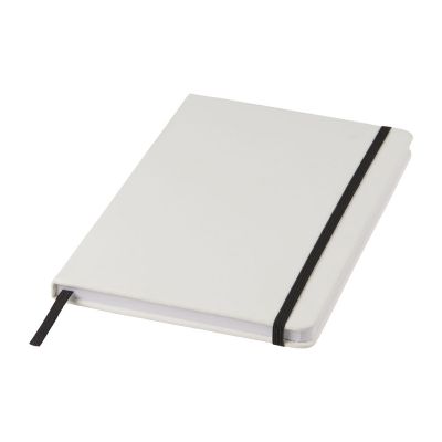 SPECTRUM - A5 white notebook with coloured strap