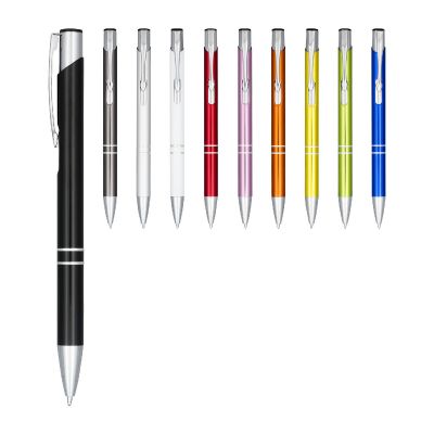 MONETA - anodized aluminium click ballpoint pen (blue ink)