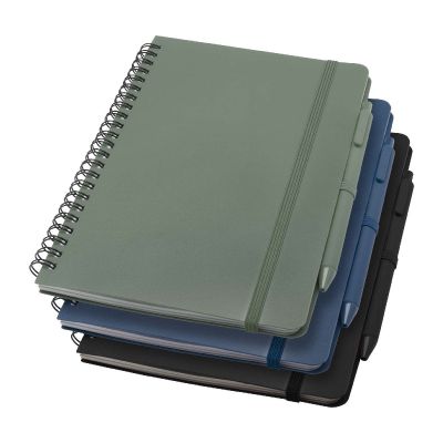 THALAASA INCHI -Thalaasa A5 ocean-bound hard cover notebook with ballpoint pen (black ink)