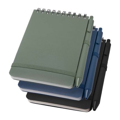 THALAASA INCHI -Thalaasa A6 hard cover ocean-bound notebook with ballpoint pen (black ink)