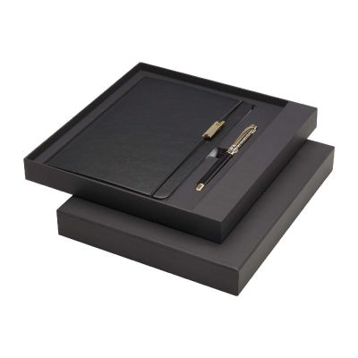 LEGATO - A5 notebook and rollerball pen set (blue ink)