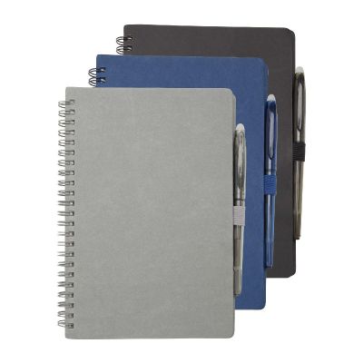 SLATE - A5 reusable hard cover notebook and pen set (black ink)