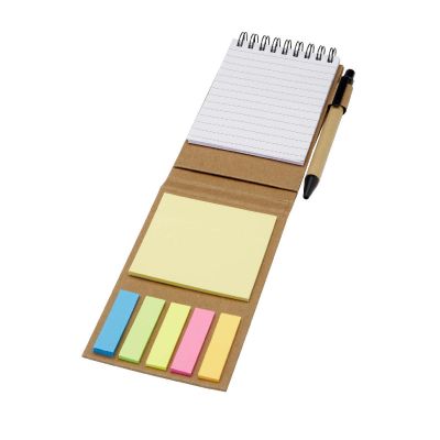 FLIPPER - sticky notepad with ballpoint pen (black ink)
