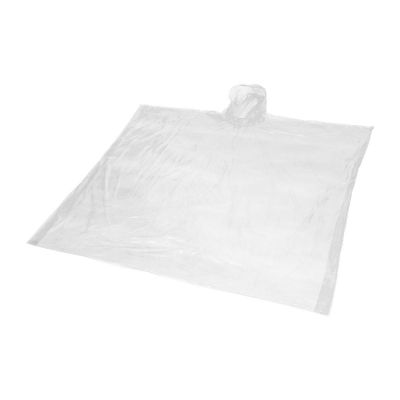 MAYAN - recycled plastic disposable rain poncho with storage pouch