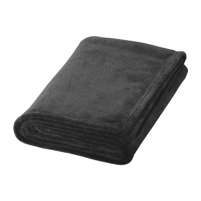 BAY - extra soft coral fleece plaid blanket