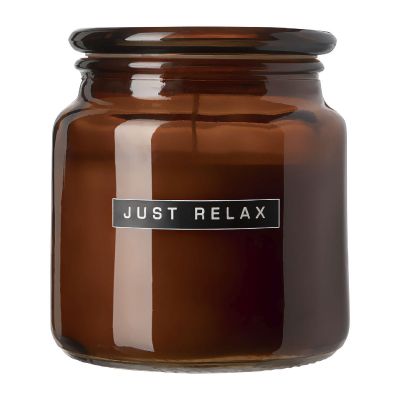 GET COZY -Wellmark Let's scented candle - cedar wood fragrance