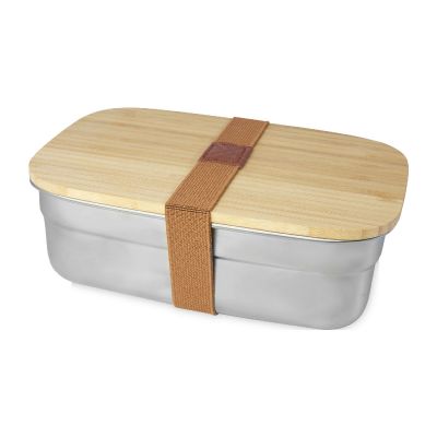 TITE - 700 ml stainless steel lunch box with bamboo lid