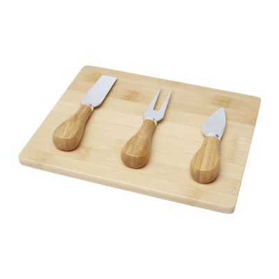 EMENT - bamboo cheese board and tools