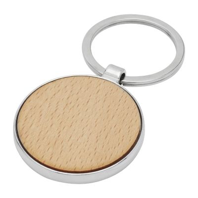 MORENO - beech wood round keychain