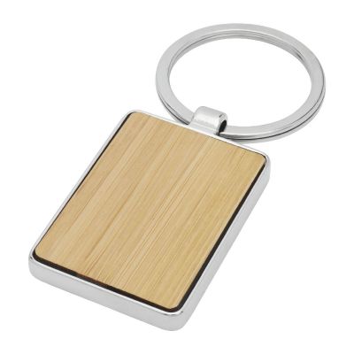 NETA - bamboo rectangular keychain