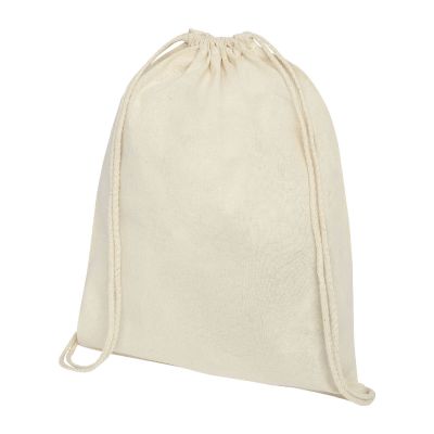 OREGON - 100 g/m² cotton drawstring bag 5L
