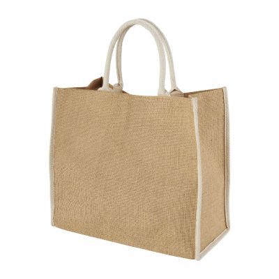 JUTA LARGE 25L -Harry coloured edge jute tote bag 25L