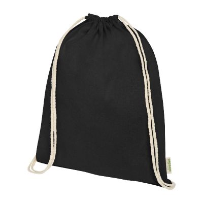 ORISSA - 140 g/m² organic cotton drawstring bag 5L