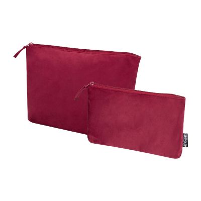 SWIFT - GRS recycled velvet toiletry bag set