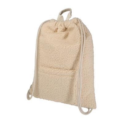 BEAR - GRS recycled sherpa drawstring backpack 9L