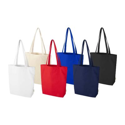 ODISHA - 180 g/m² OCS organic wide bottom tote bag 11L