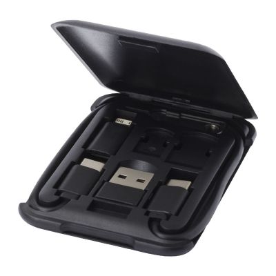 SAVVY - recycled plastic modular charging cable with phone holder