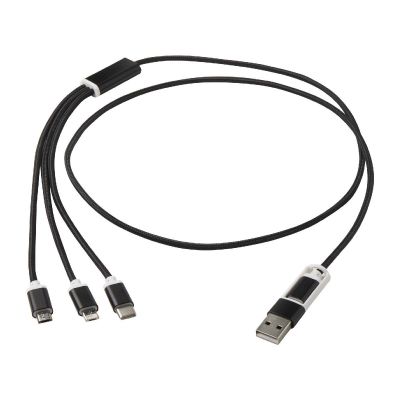 VERSATILE - 5-1 recycled aluminium charging cable