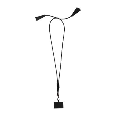 SMARTLANYARD ECOSYNC -Funi recycled plastic smartphone lanyard with built-in data sync and 100W fast charge 5-in-1 cable