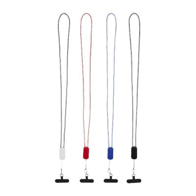 ANSER - recycled plastic smartphone lanyard with 27W 5-in-1 built-in cable