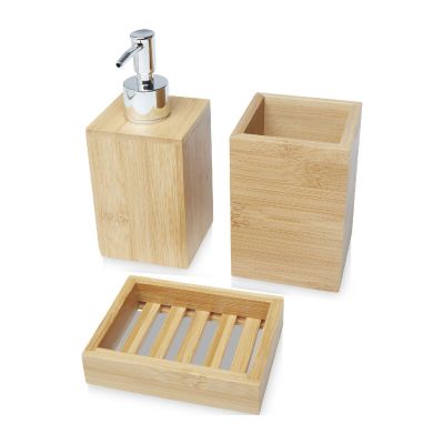 HEDON - 3-piece bamboo bathroom set