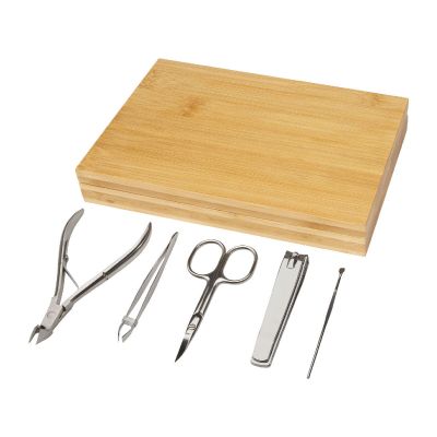 LADIA - 5-piece bamboo manicure set