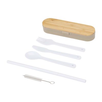 RUNA - cutlery set with bamboo lid