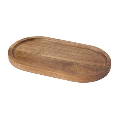 ACACIA EDGE TRAY -Edge acacia wood serving tray